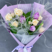 Видео обзор букета Моя нежность! - букет из тюльпанов и кустовой розы